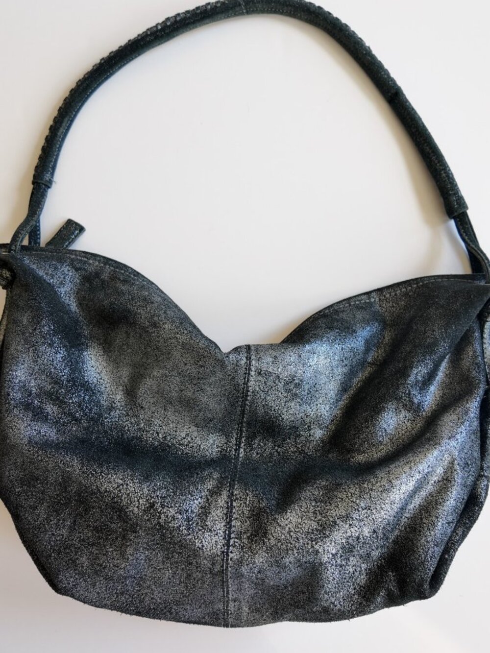 y2k boho bag black with silver  hobo bag bohochic vintage 2000s